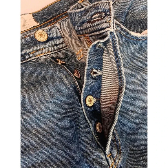 We the Free Women's Distressed Jeans BOHO Y2K Streetwear Trendy Frayed SZ 32 - Picture 7 of 14